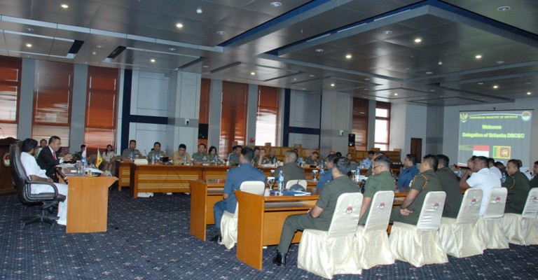 Kemhan RI Terima Kunjungan Delegasi (DSCSC ) Srilanka