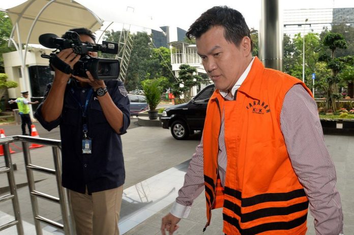 Tersangka dugaan korupsi pengadaan E-KTP, Andi Agustinus/Andi Narogong