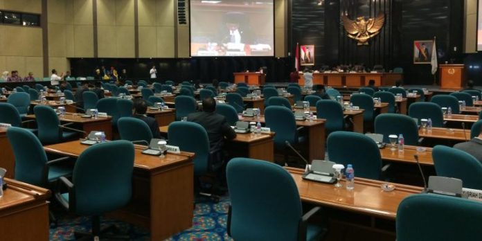 Ruang paripurna DPRD DKI Jakarta