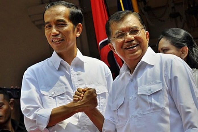 Presiden RI Joko Widodo (Jokowi) dan Wakil Presiden RI Jusuf Kalla (JK)