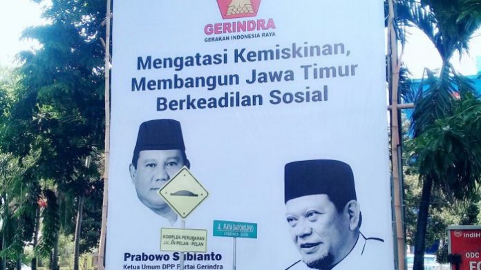 Banner La Nyalla dan Prabowo Terus Bertebaran di Surabaya dan Kota-kota di Jawa Timur