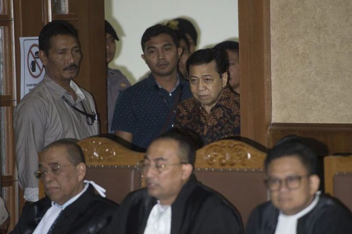 Setya Novanto menjalani sidang lanjutan di Pengadilan Tipikor Jakarta