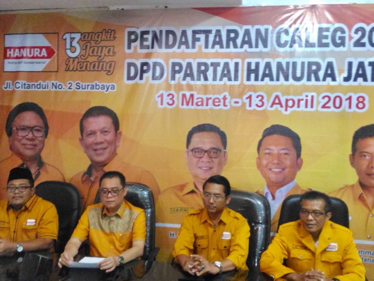 Hanura Jatim Menargetkan Perolehan Kursi Legislatif Naik 300 Persen