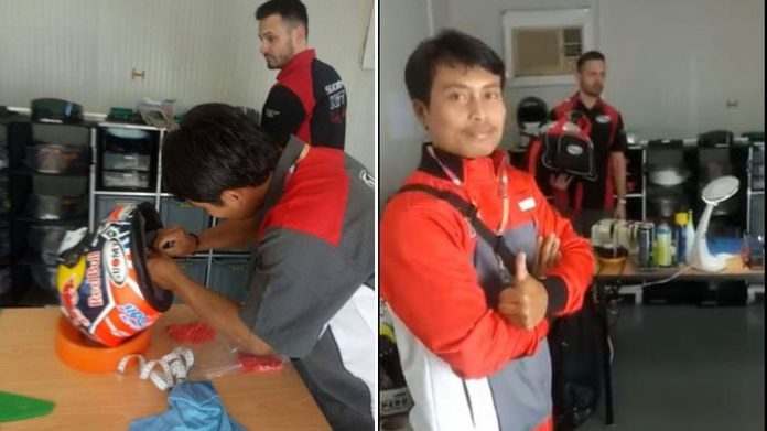 Andrea Dovisioso dan Nathania Mugiyono