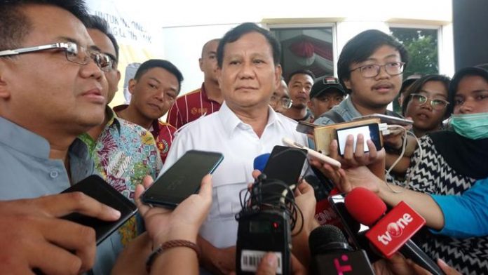 Ketua Gerindra Prabowo Subianto