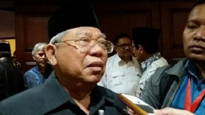 Ketua Umum Majelis Ulama Indonesia (MUI) Ma'ruf Amin
