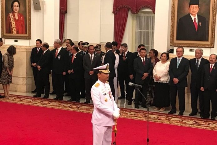 Pelantikan KSAL aksamada Madya TNI Siwi Sukma Adji