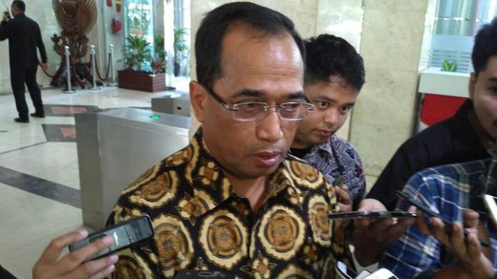 Menteri Perhubungan Budi Karya Sumadi di Kantor Kementerian Perhubungan