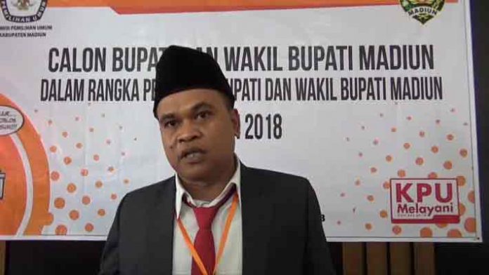Ketua KPUD Kabupaten Madiun Wahyudi