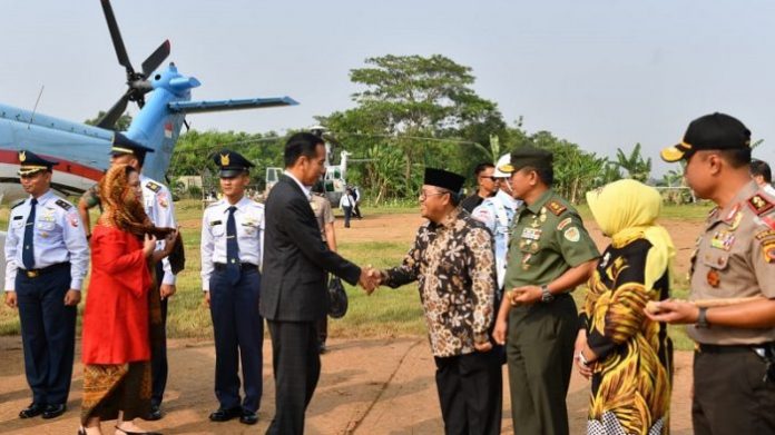 Jokowi dan iriana Jokowi di Jabar