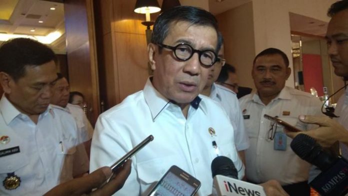 Menteri Hukum dan HAM Yasonna Hamonangan Laoly