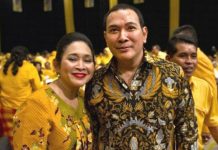 Ketua Dewan Pembina Partai Berkarya Siti Hediati Hariyadi dan Tommy Soeharto