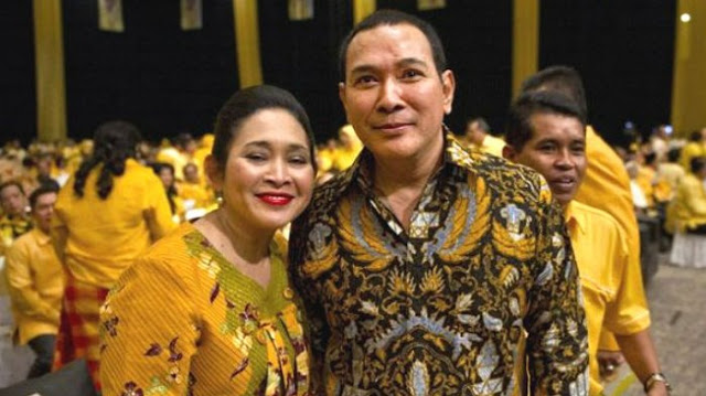 Ketua Dewan Pembina Partai Berkarya Siti Hediati Hariyadi dan Tommy Soeharto