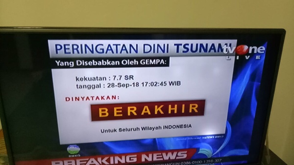 1 Orang Meninggal Dunia, 10 Orang Luka Akibat Gempa Donggala