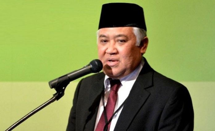 Ketua Dewan Nasional Pergerakan Indonesia Maju (DN-PIM), Din Syamsuddin