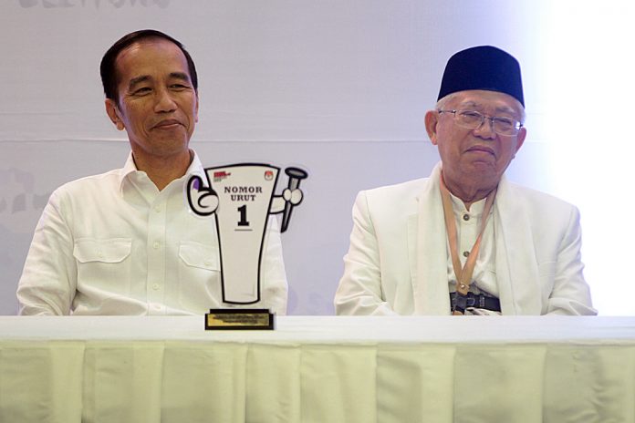Pasangan Calon Presiden dan Wakil Presiden Jokowi-Ma'ruf