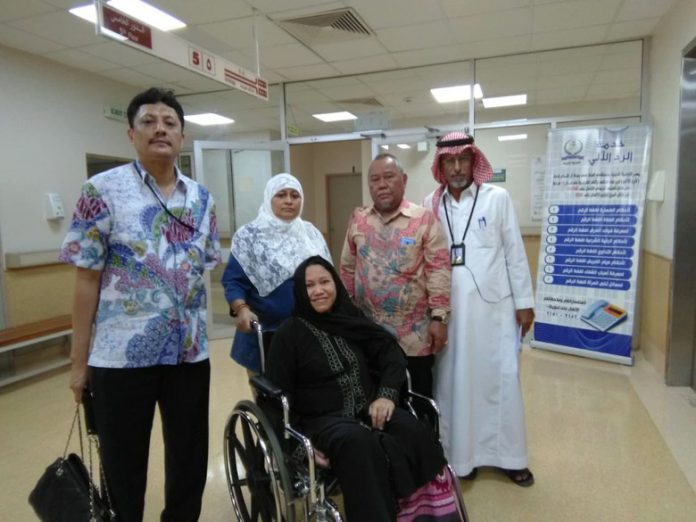 KJRI sebelum boarding di bandara Jeddah
