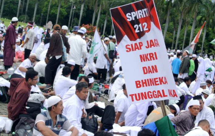 Massa 212 Bergerak ke Mapolda Metro Jaya