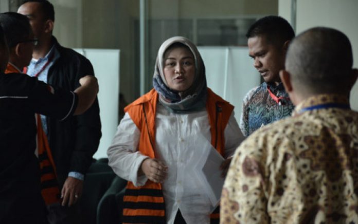 Bupati nonaktif Bekasi Neneng Hassanah Yasin.