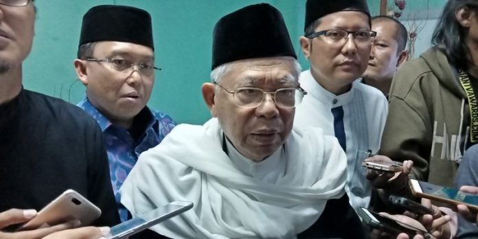 Ma'ruf Amin di Keraton Yogyakarta.