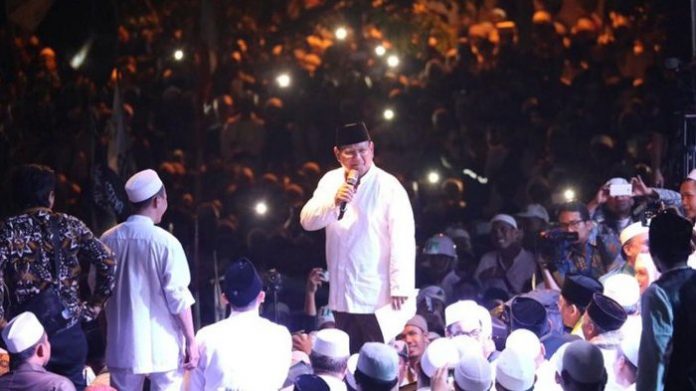 Prabowo Subianto menghadiri acara Hari Santri Nasional di Bogor