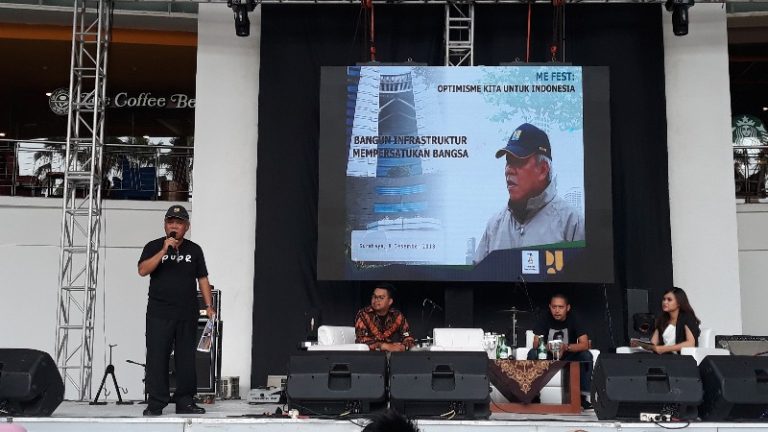 Hadiri Jokowi Millennials Festival, Menteri PUPR Basuki Sapa Warga Surabaya