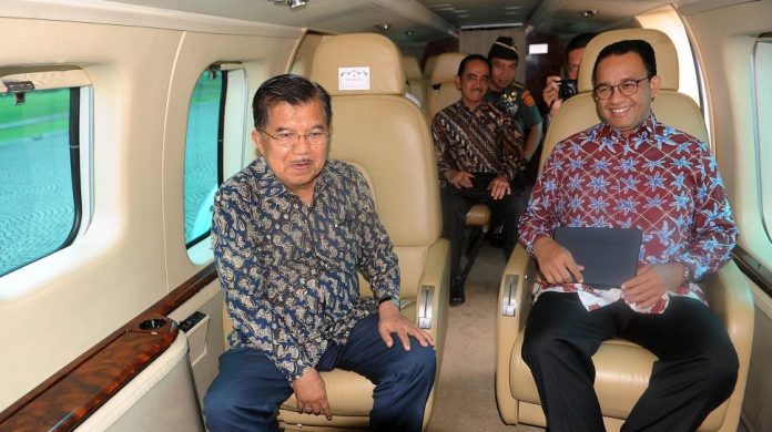 Yusuf Kalla bersama Anies Baswaden.