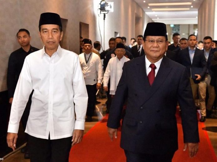 Presiden RI Joko Widodo Bersama Prabowo Subianto.