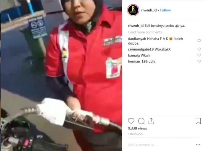 Isi bensin hanya Rp.1000.