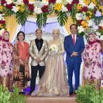 Joko Widodo didampingi Ibu Negara Iriana Joko Widodo langsung menuju Gedung Serbaguna Padepokan Pencak Silat TMII, Jakarta Timur