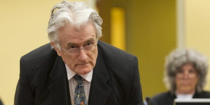 Mantan panglima perang Serbia Bosnia, Radovan Karadzic.