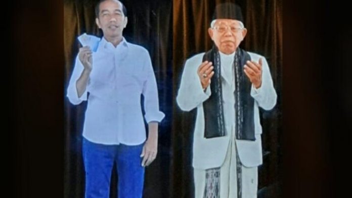 TKN Jokowi-Ma'ruf Amin Gunakan Hologram untuk Kampanye Terbuka.