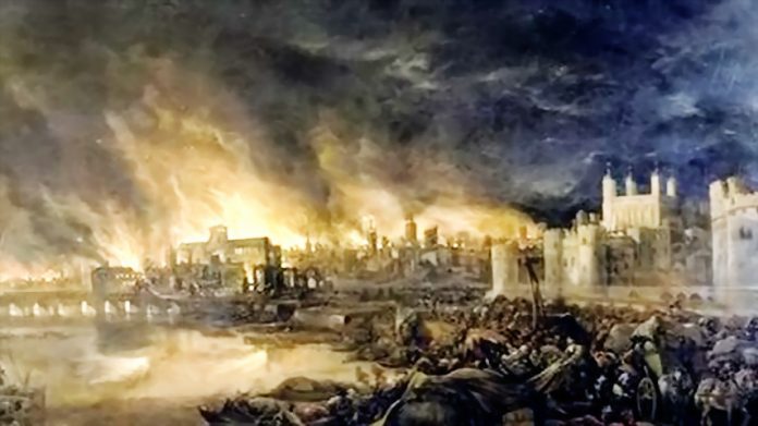 Ilustrasi Peristiwa Bandung Lautan Api.