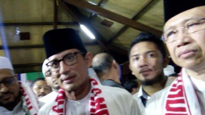 Sandiaga Uno saat berkunjung di malang.