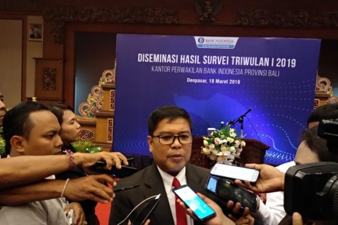 Teguh Setiadi menjelaskan tentang hasil survei BI pada triwulan I 2019.