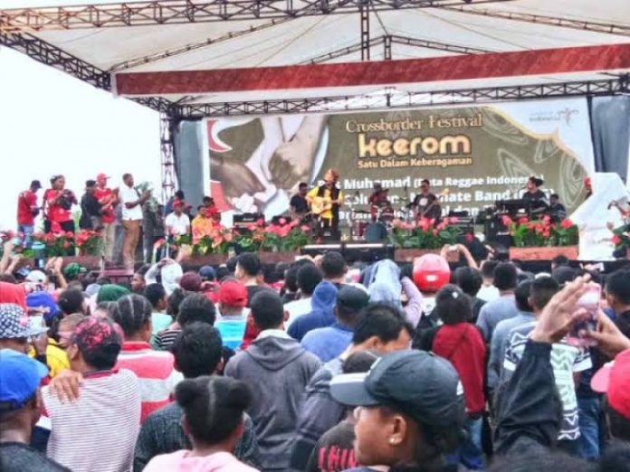 Pesta Reggae Di Festival Crossborder Keerom 2019.