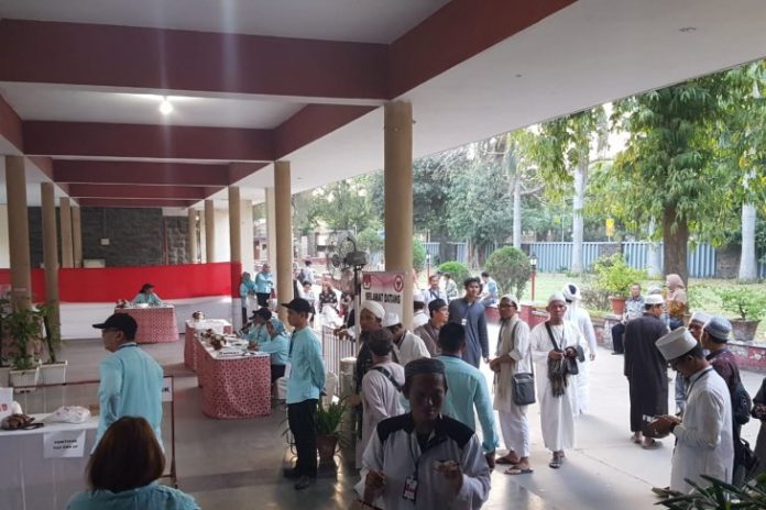 Suasana pemungutan suara di TPSLN New Delhi.