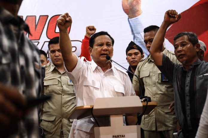 Calon presiden (capres) nomor urut 02 Prabowo Subianto.