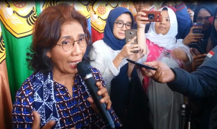 Menteri Kelautan dan Perikanan Susi Pudjiastuti.