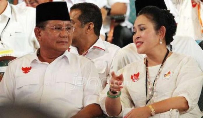 Prabowo Subianto Bersama Titiek Soeharto.