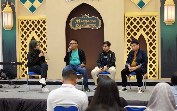 Suasana acara Ngabuburit bareng Hipmi Gresik di Gress Mall Gresik.