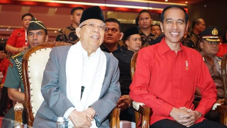 Pasangan Capres dan Cawapres nomor urut 01 Jokowi-Ma'ruf Amin.