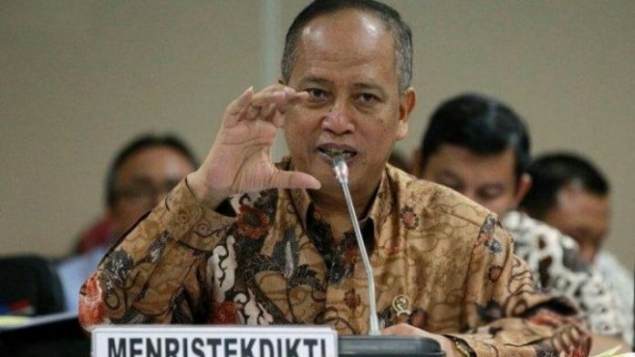 Menteri Riset, Teknologi, dan Pendidikan Tinggi (Menristekdikti), Mohamad Nasir.