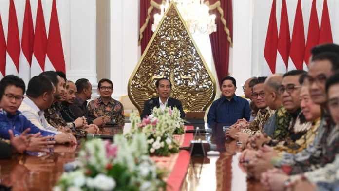 Jokowi Ajak Kadin dan Hipmi Manfaatkan Peluang Perang Dagang AS-China.