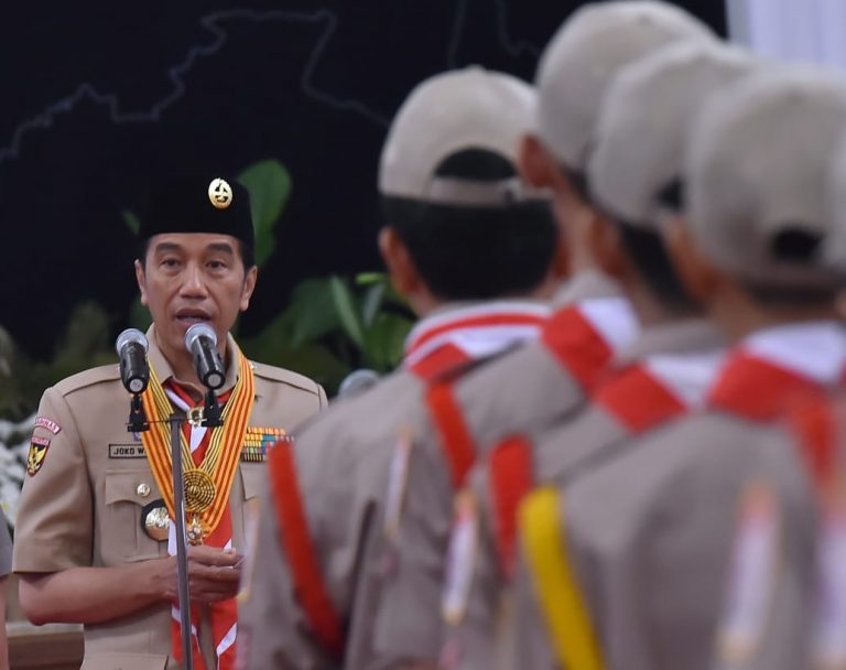 Presiden Lepas Kontingen Gerakan Pramuka untuk Ikuti Jambore Kepanduan Dunia XXIV di AS