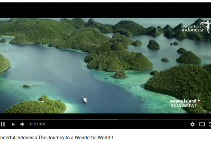 Cuplikan video Wonderful Indonesia The Journey to a Wonderful World.