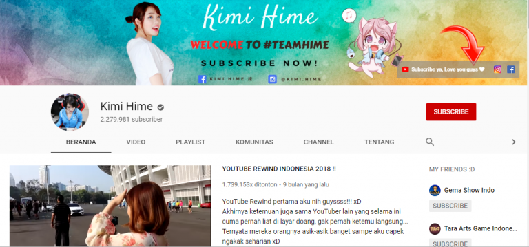 Menkominfo Memblokir Akun Kimi Hime