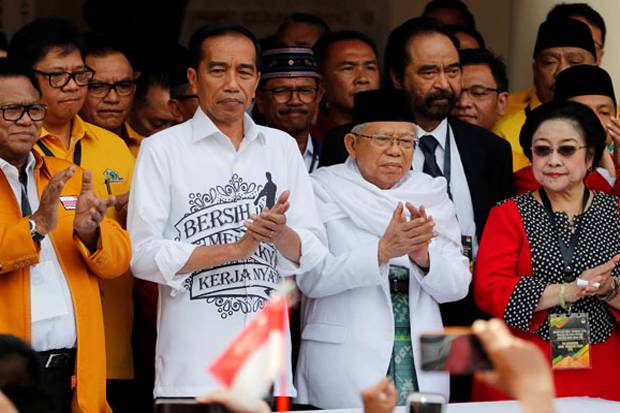para parpol pendukung Jokowi-Ma'ruf.