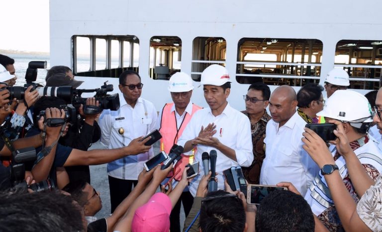 Presiden Jokowi Tinjau Aktivitas Pelabuhan Tenau di Kupang