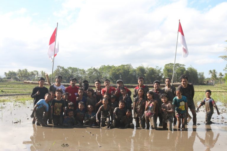 Meriahkan HUT ke-74 RI, Mahasiswa KKN 49 UMM Gelar Aneka Lomba